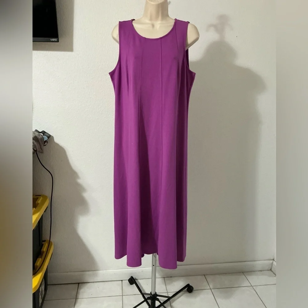 J. Jill Women's Maxi Dress in Vibrant Purple - Picture 3 of 15
